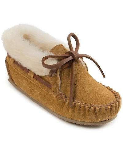 Minnetonka Little and Big Girls Charley Moccasin Slippers