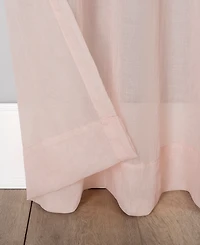 Silvia Crushed Texture Semi-Sheer Rod Pocket Curtain Panel