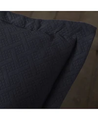 Closeout! Superior 100% Cotton Basketweave Matelasse All-Season 3-piece Coverlet Set