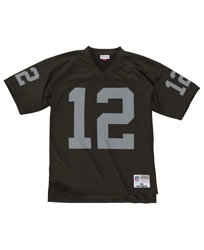 Men's Mitchell & Ness Ken Stabler Black Las Vegas Raiders Legacy Replica Jersey