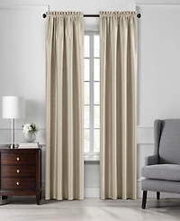 Elrene Home Fashions Colette Faux Silk Blackout Window Curtain