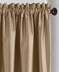 Elrene Home Fashions Colette Faux Silk Blackout Window Curtain