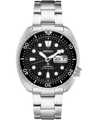 Seiko Men's Automatic Prospex King Turtle Stainless Steel Bracelet Watch 45mm