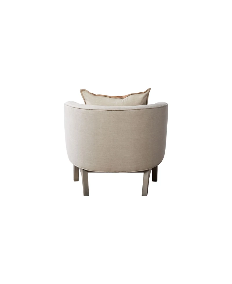 Union Home Accent Chair with Linen Upholstery