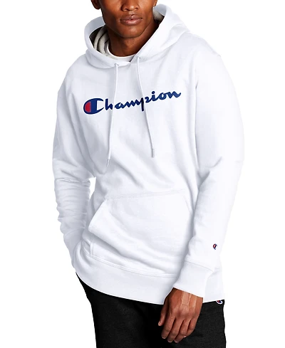 Champion Men's Script Logo Powerblend Hoodie