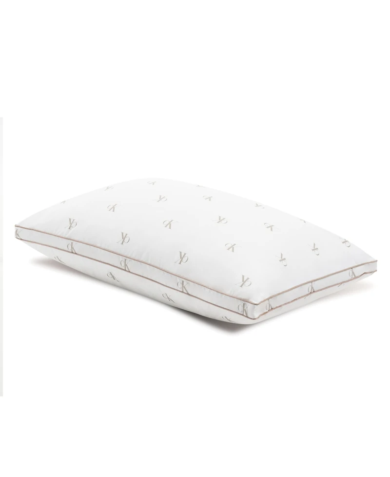Calvin Klein Monogram Logo Density Collection Cotton Pillow