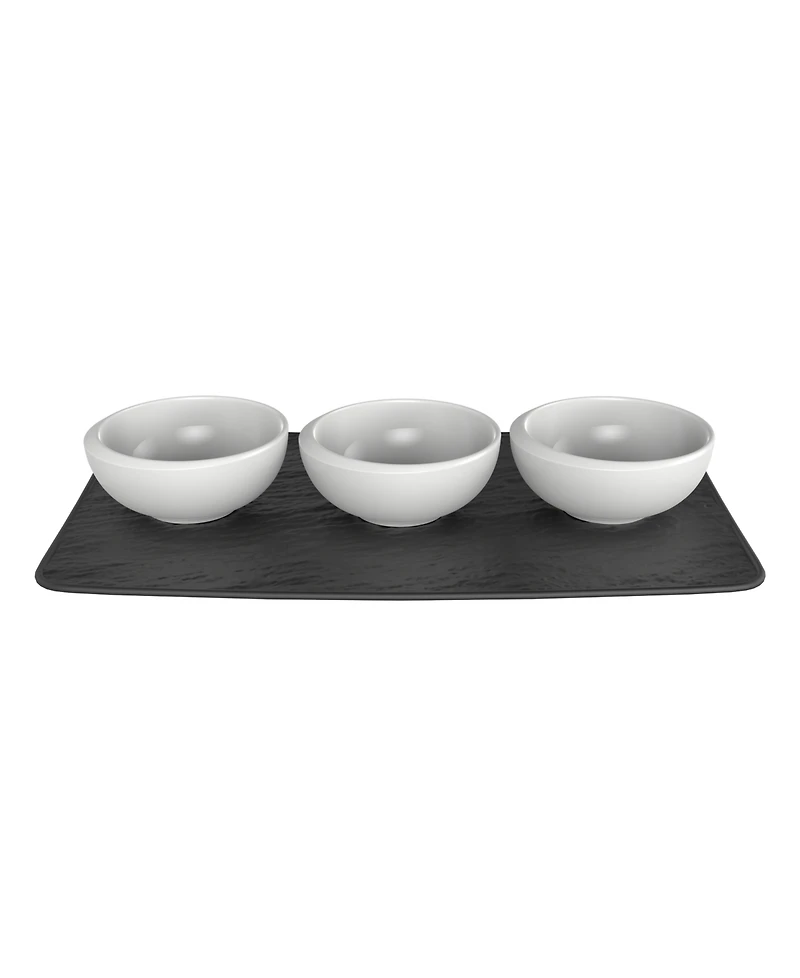 Villeroy & Boch New Moon Dip Bowl & Tray Set