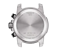 Tissot Men's Swiss Chronograph Supersport T-Sport Black Leather Strap Watch 46mm