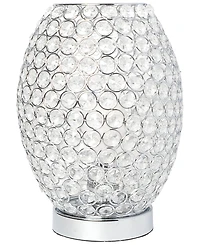 Elegant Designs Elipse Crystal Decorative Curved Accent Uplight Table Lamp