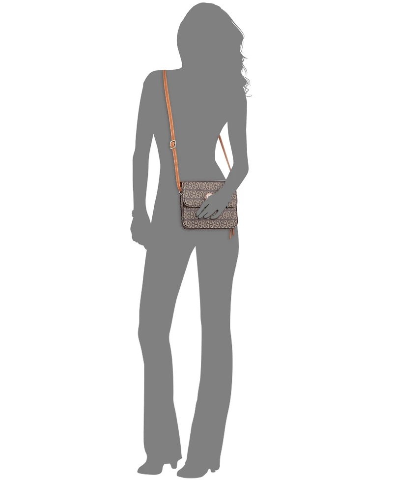 Giani Bernini Block Signature Crossbody Organizer, Exclusively at Macy's