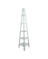 Yu Shan 5-Shelf Corner Ladder Bookcase