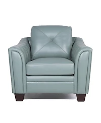 Jaira Tufted Leather Club Chair