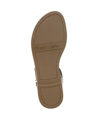 Franco Sarto Women's Glenni Hidden Adjustable Strap Flat Sandals