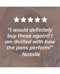 Anolon Nouvelle Copper Luxe Sable Hard-Anodized Non-Stick Cookware Set, 11 Piece