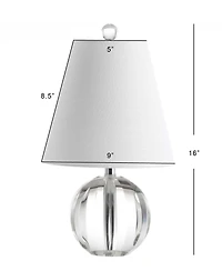 Goddard 16" Crystal Ball, Led Table Lamp