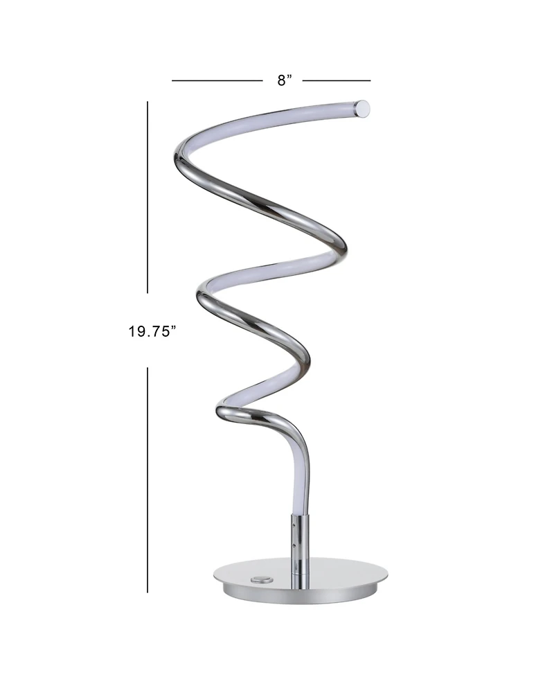 Scribble 19.75" Modern Dimmable Integrated Led Table Lamp