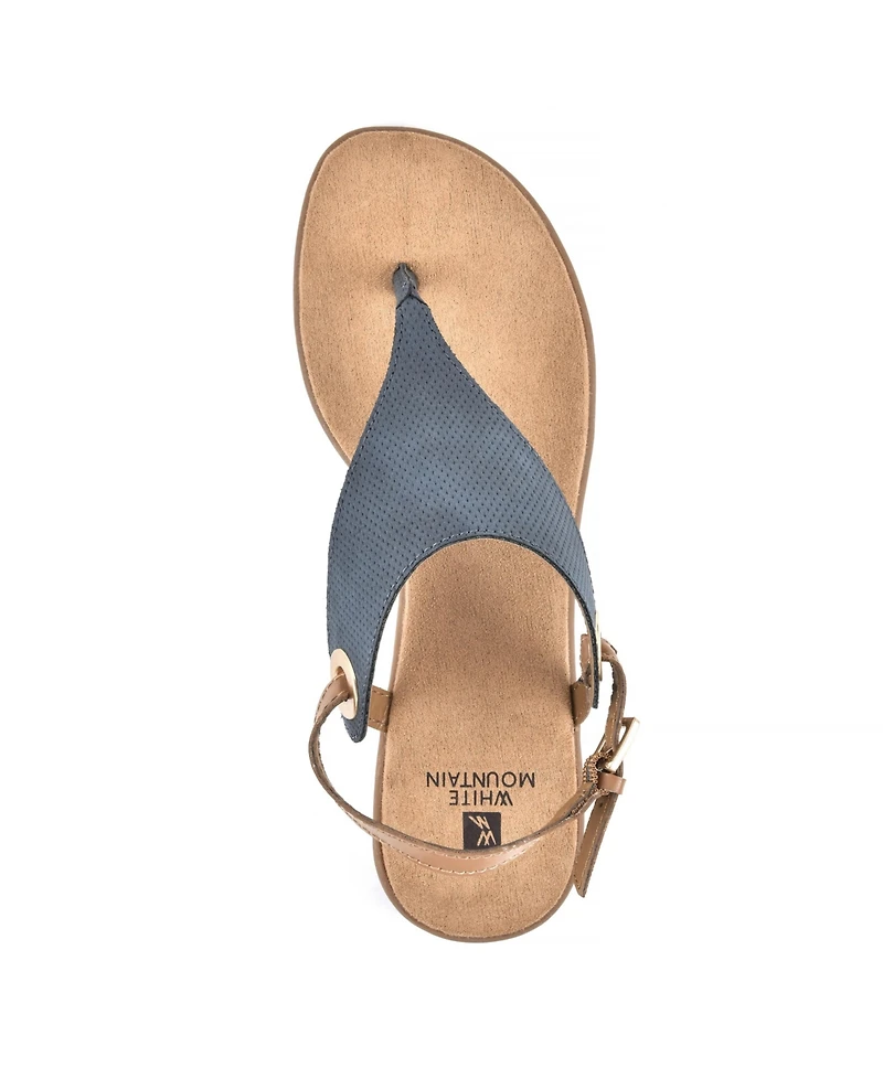 White Mountain Women's London Thong Flat Sandals