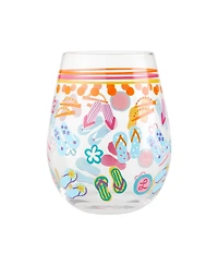 Enesco Lolita Flip Flops Too Stemless Wine Glass