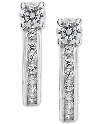 Giani Bernini Small Cubic Zirconia Huggie Hoop Earrings in Sterling Silver, 0.5", Created for Macy's
