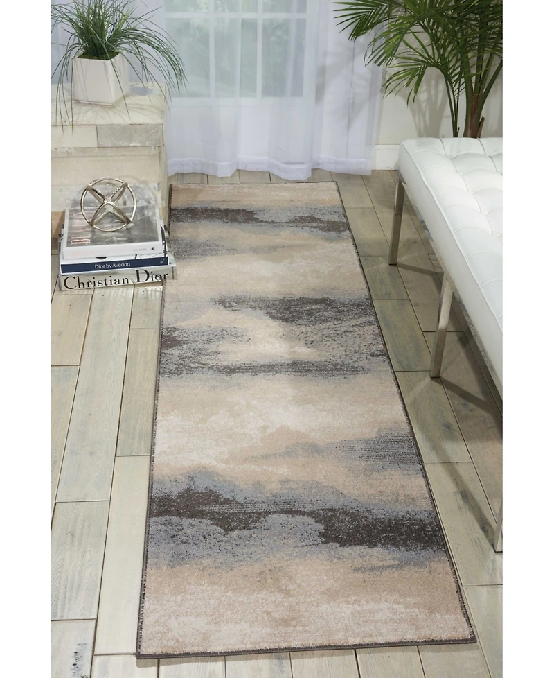 Long Street Looms Samuel SAM06 Driftwood 2'2" x 7'6" Runner Rug