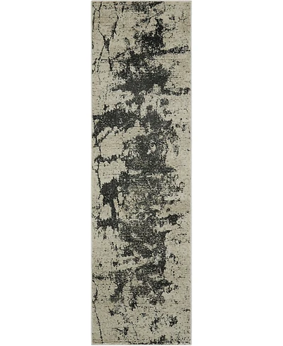 Long Street Looms Samuel SAM07 Ivory 2'2" x 7'6" Runner Rug