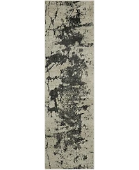Long Street Looms Samuel SAM07 Ivory 2'2" x 7'6" Runner Rug