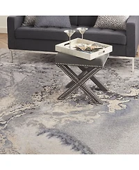 Long Street Looms Samuel SAM08 Gray 9'3" x 12'9" Area Rug