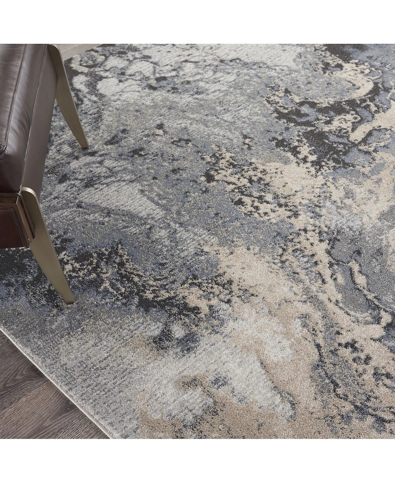 Long Street Looms Samuel SAM08 Gray 5'3" x 7'3" Area Rug