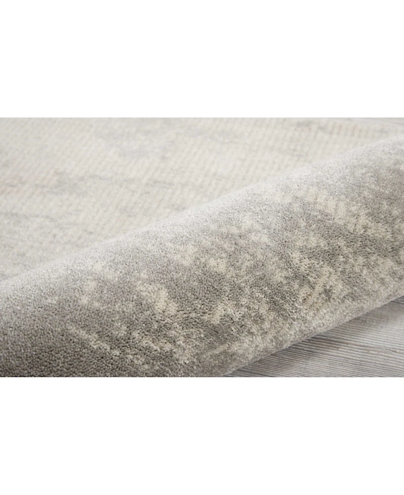 Long Street Looms Samuel SAM12 Ivory 2'2" x 7'6" Runner Rug