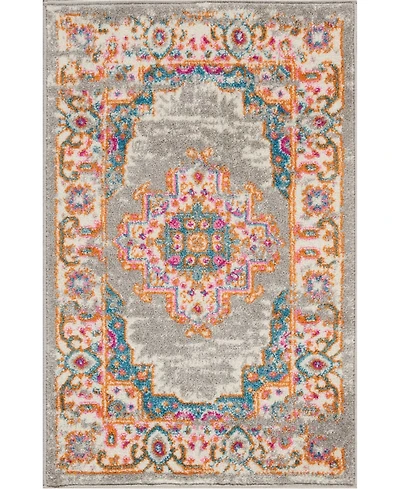 Long Street Looms Zeal ZEA03 Gray 1'10" x 2'10" Area Rug