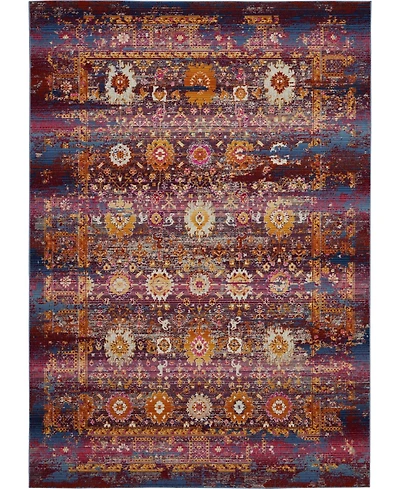 Long Street Looms Era Tabriz ERA03 Red, Multi 4' x 6' Area Rug