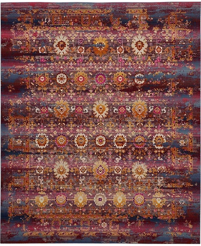 Long Street Looms Era Tabriz ERA03 Red, Multi 7'10" x 9'10" Area Rug