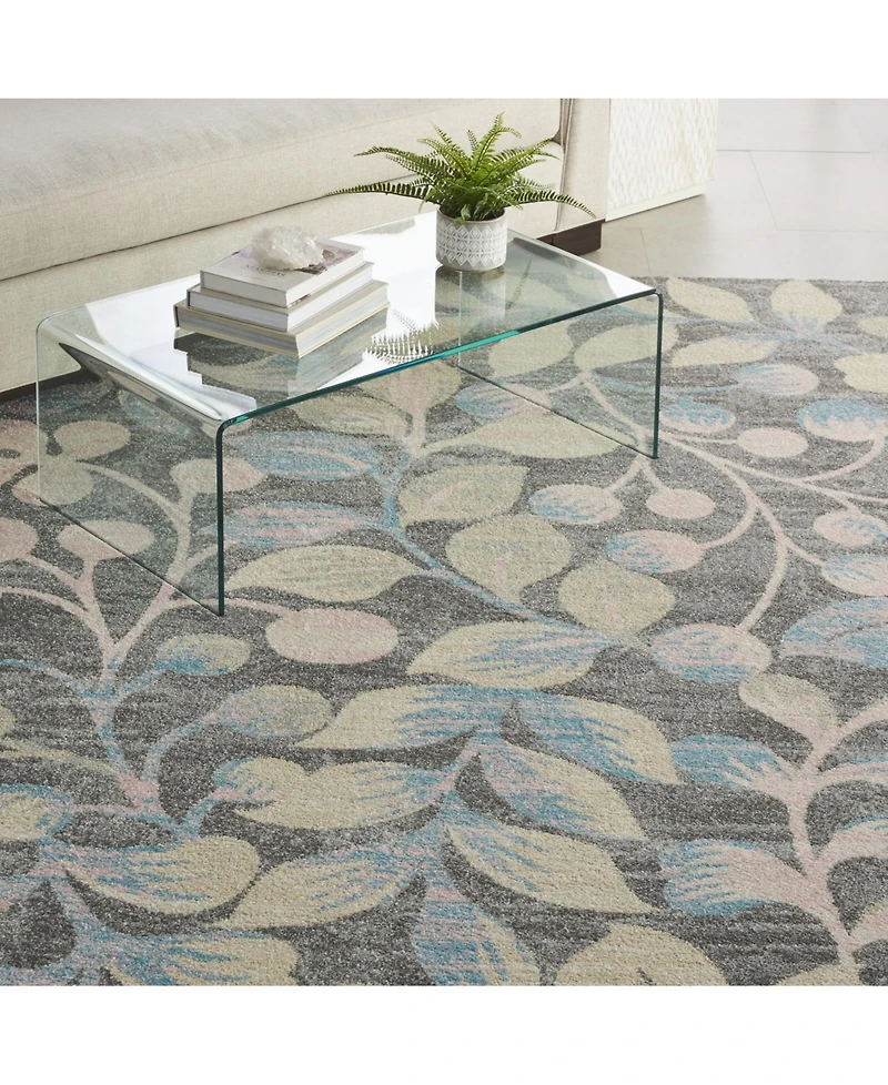 Long Street Looms Peace PEA03 Gray 8' x 10' Area Rug