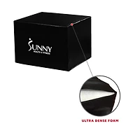 Sunny Health & Fitness Plyo Box Jump Platform with Adjustable Heights 20"/24"/28" and Shock Absorbing Foam Cover, 3-in-1 Plyometric Jump Box