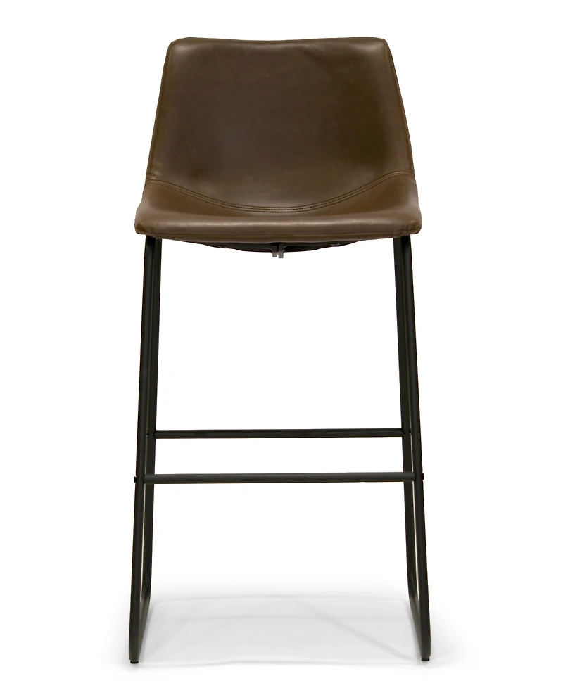 Glamour Home Set of 2 Adan Iron Frame Bar Stool