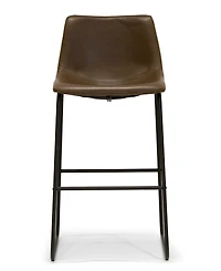Glamour Home Set of 2 Adan Iron Frame Bar Stool