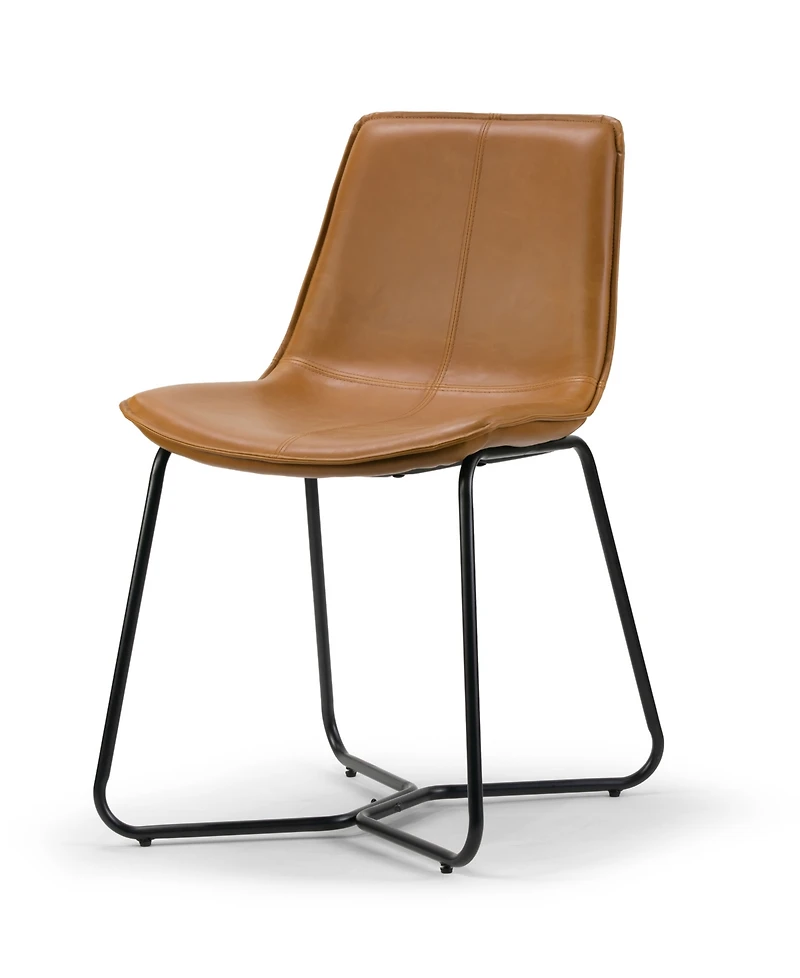 Glamour Home Set of 2 Amery Iron Frame Vintage-like Dining Chair