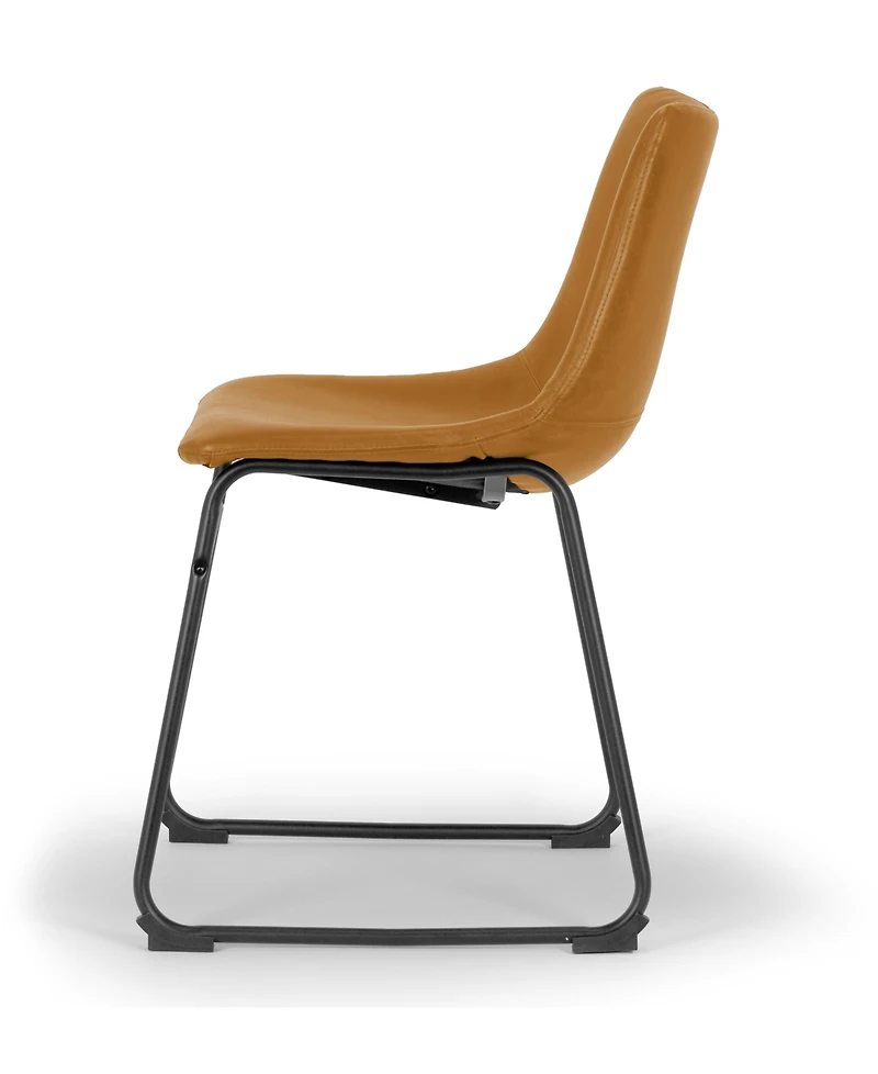 Glamour Home Set of 2 Adan Iron Frame Vintage-like Dining Chair