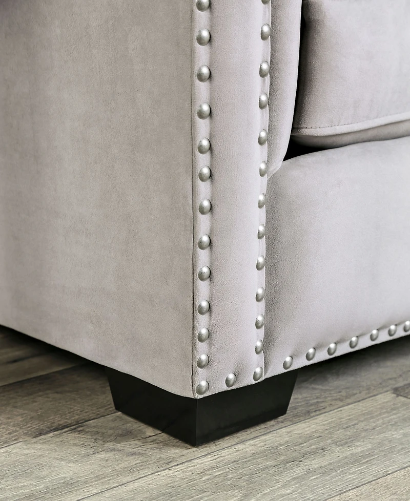 Furniture of America Cantar Upholstered Love Seat