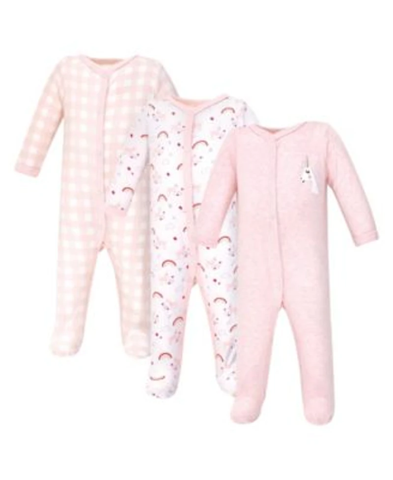 Luvable Friends Baby Girls Soft Cotton One Piece For Preemie Babys