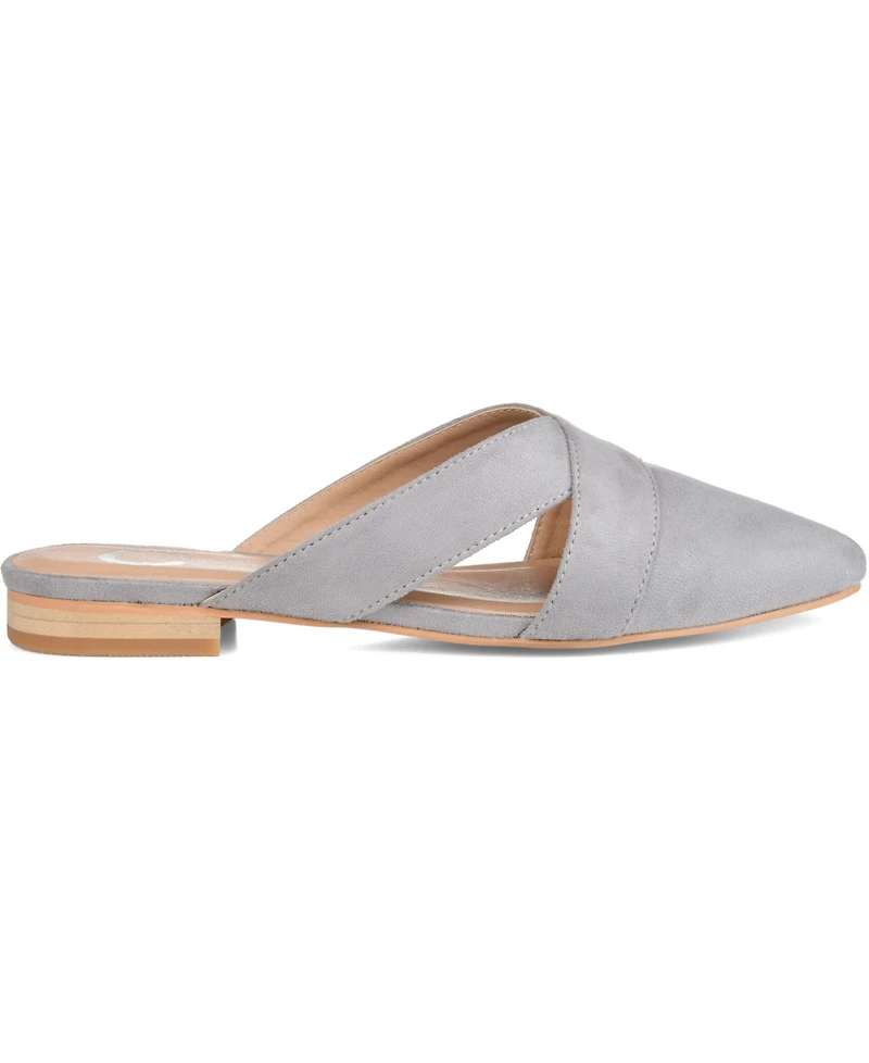 Journee Collection Women's Giada Pointed Toe Slip On Mules