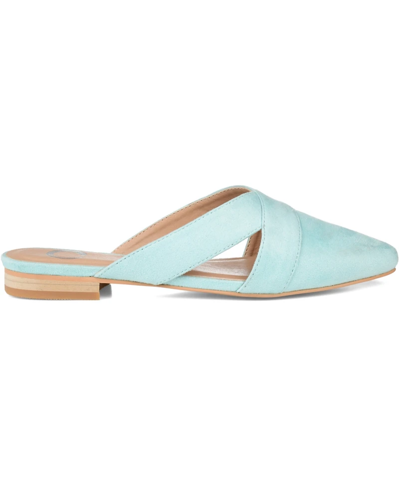 Journee Collection Women's Giada Pointed Toe Slip On Mules
