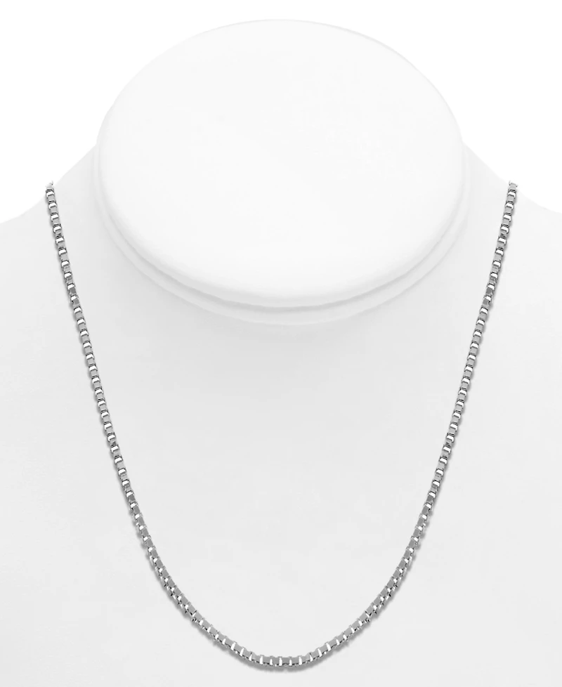 And Now This Silver Plated Box Link 24" Chain Necklace