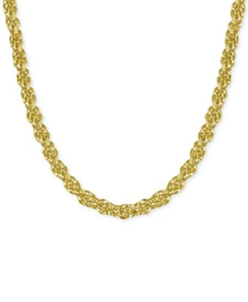 Now This Rope Link Chains In Gold Or Silver Plate In 18 Or 24