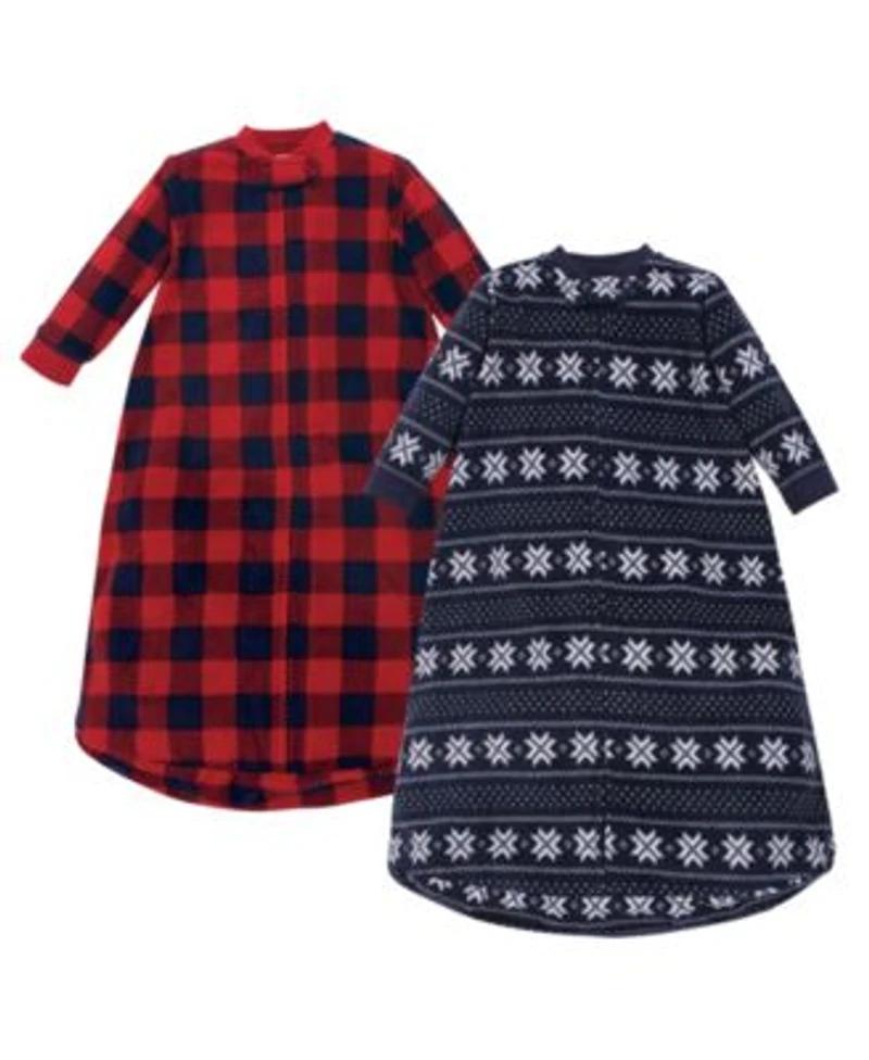 Hudson Baby Baby Boys Hudson Fleece Wearable Sleep Sack With Integrated Sleeves