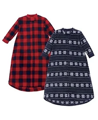 Hudson Baby Baby Boys Hudson Fleece Wearable Sleep Sack With Integrated Sleeves