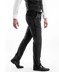 Bryan Michaels Men's Skinny Modern Fit Velvet Tuxedo Dress Pants