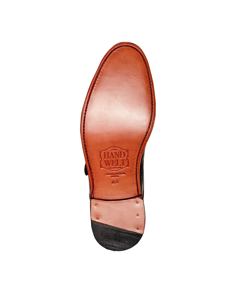 Anthony Veer Men's Roosevelt Iii Single Monkstrap Wingtip Goodyear Dress Shoes