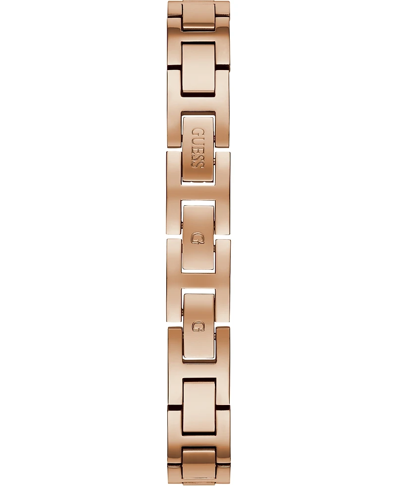 Guess Women's Rose Gold-Tone Stainless Steel Semi-Bangle Bracelet Watch 30mm