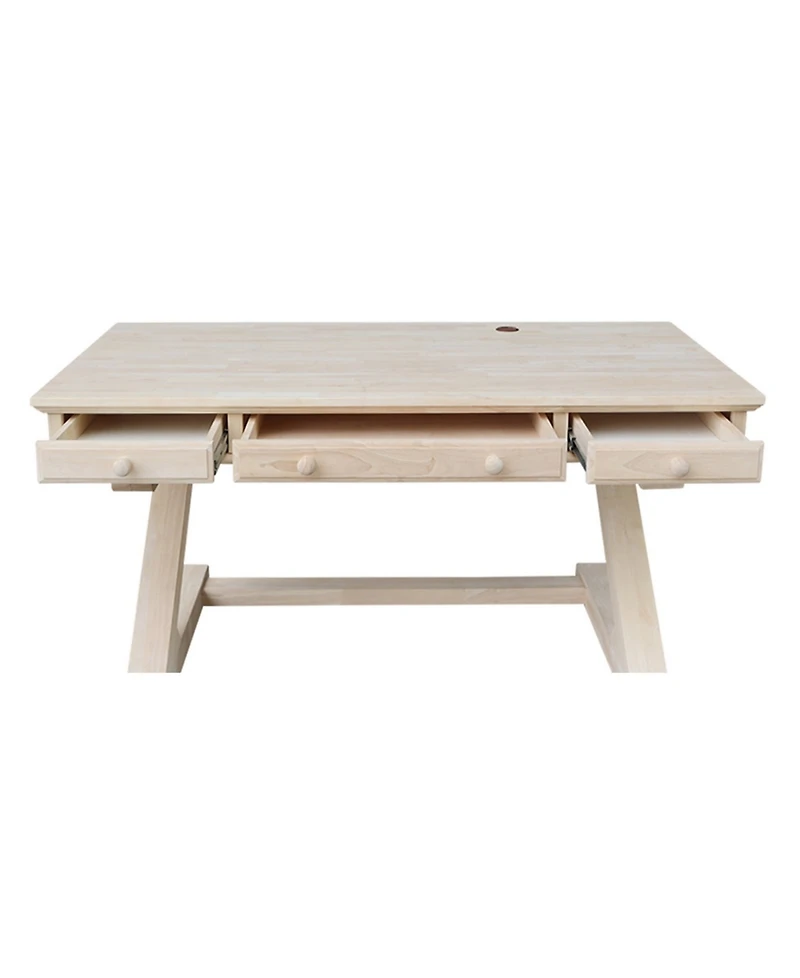 International Concepts Executive Desk with Zosiac Base